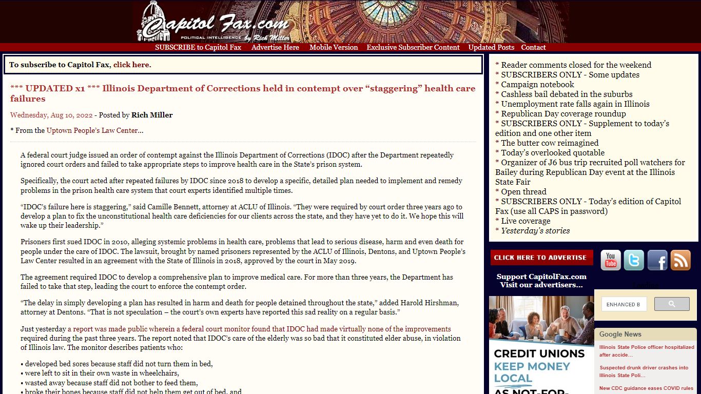 Capitol Fax.com - Your Illinois News Radar » *** UPDATED x1 ...